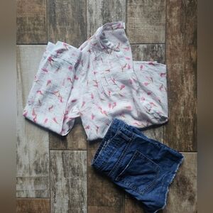 Zac & Rachel Ice Cream Popsicle Print Blouse L | Dopamine Dressing Novelty Top